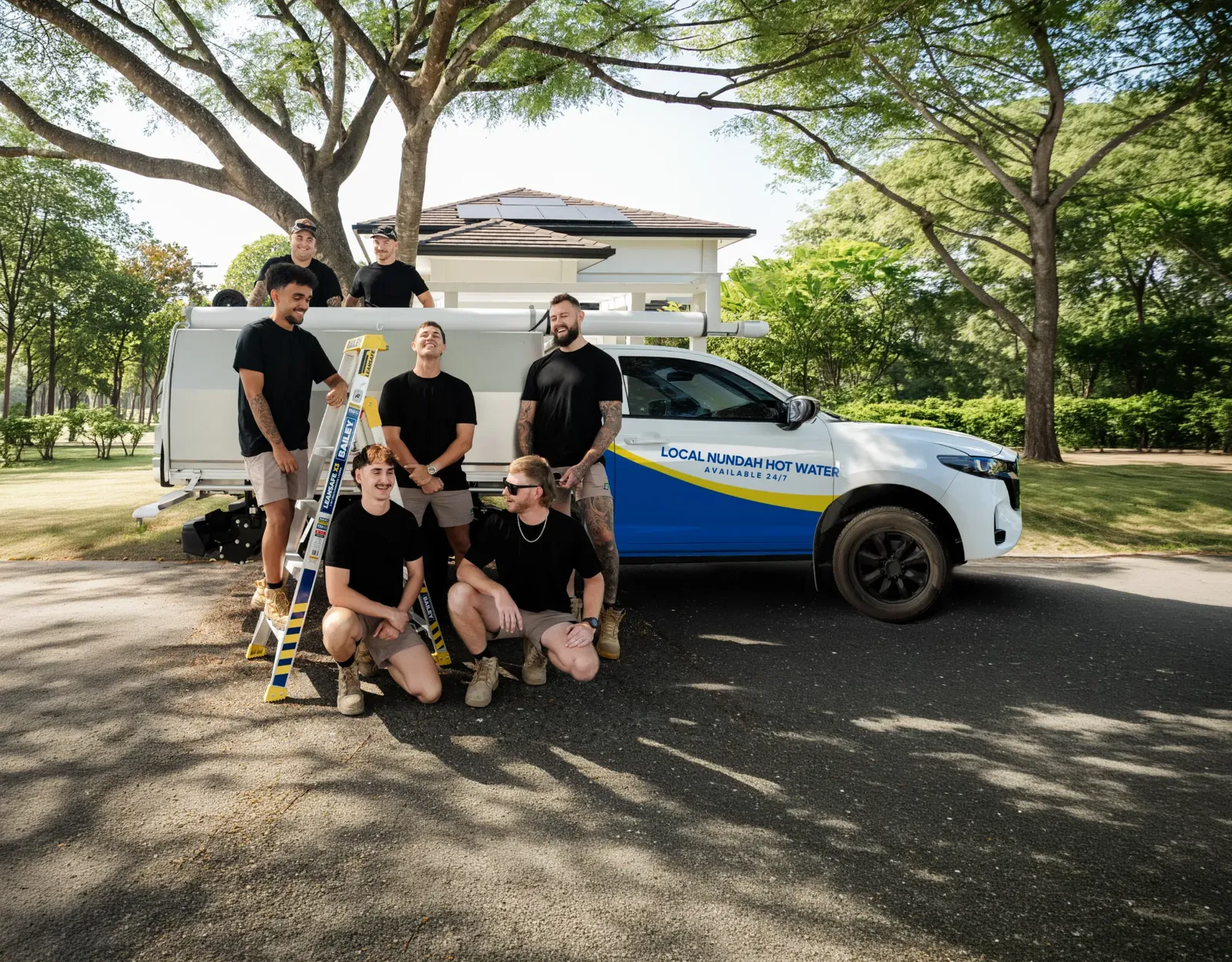 Local Nundah Hot Water team and ute